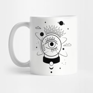 Psychedelic crystal ball eye Mug